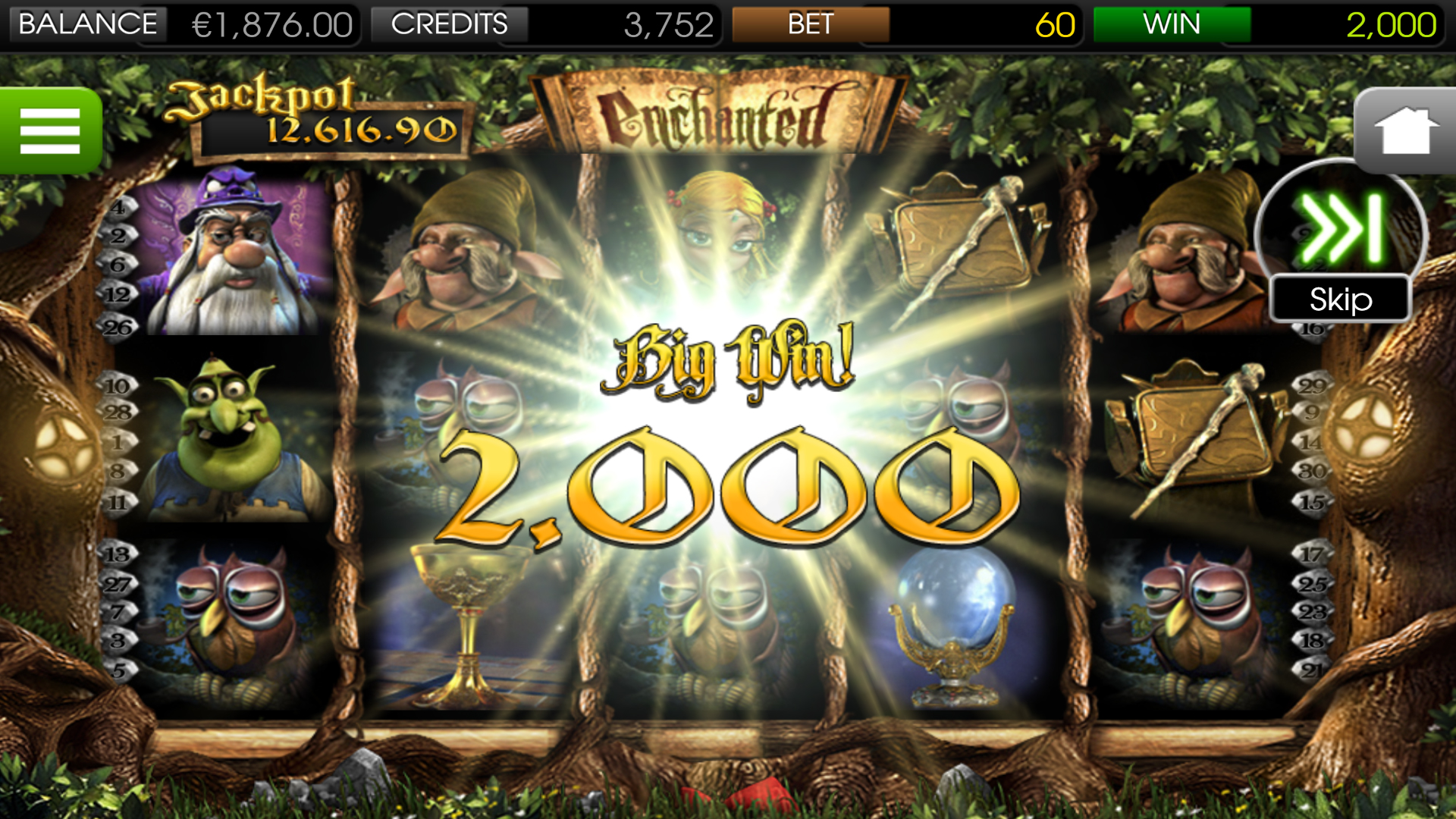 BetSoft Enchanted Screenshot