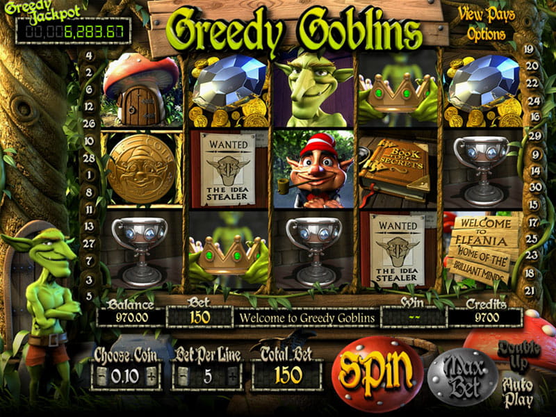 BetSoft Greedy Goblins Screenshot