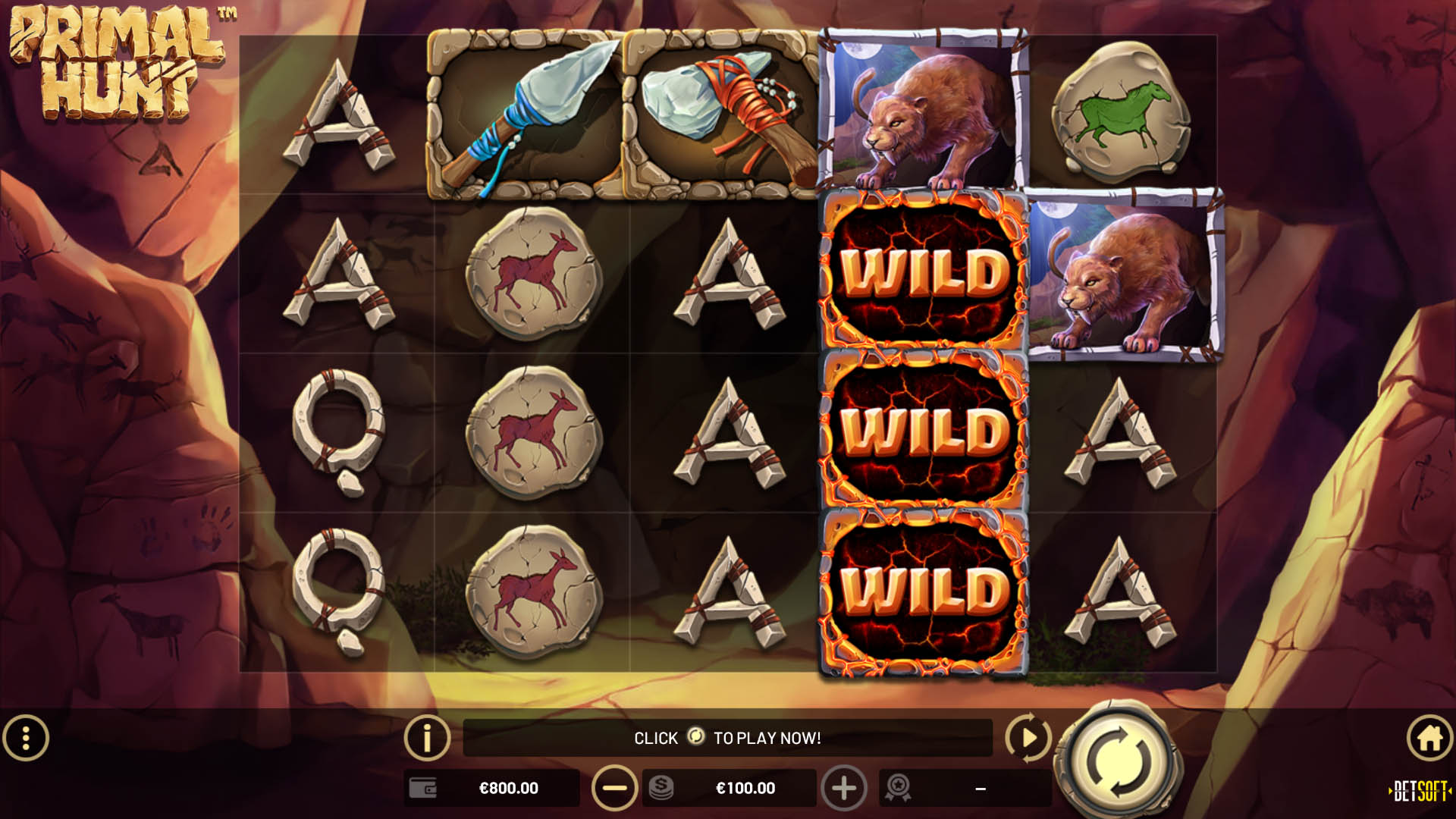 BetSoft Primal Hunt Screenshot
