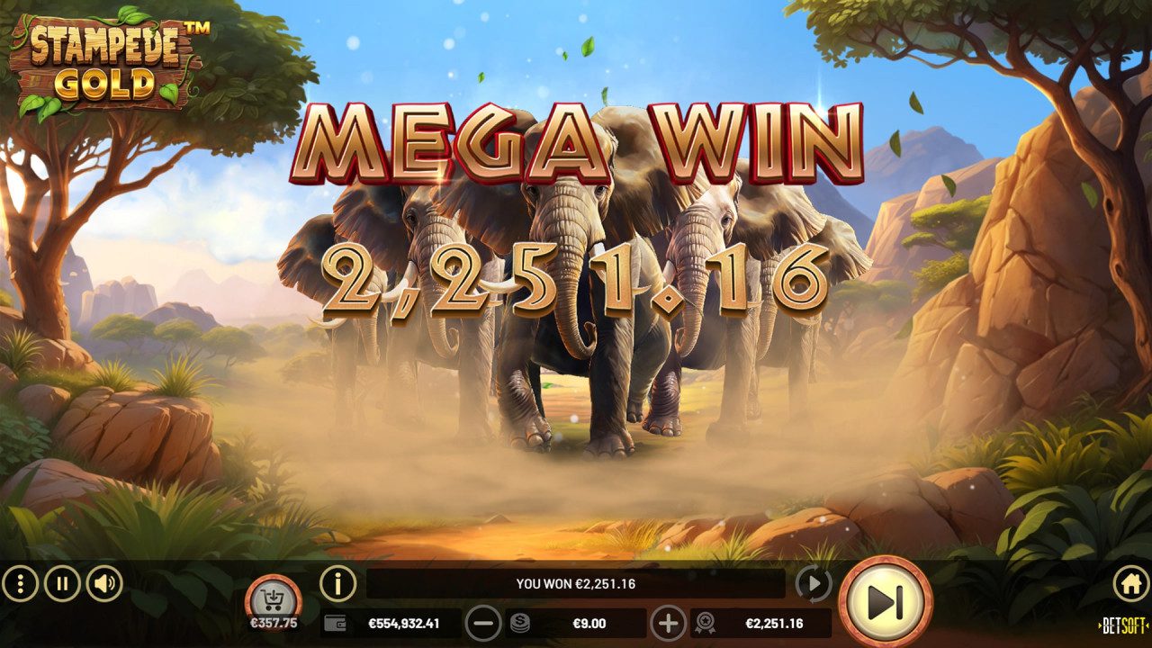 BetSoft Stampede Gold Screenshot