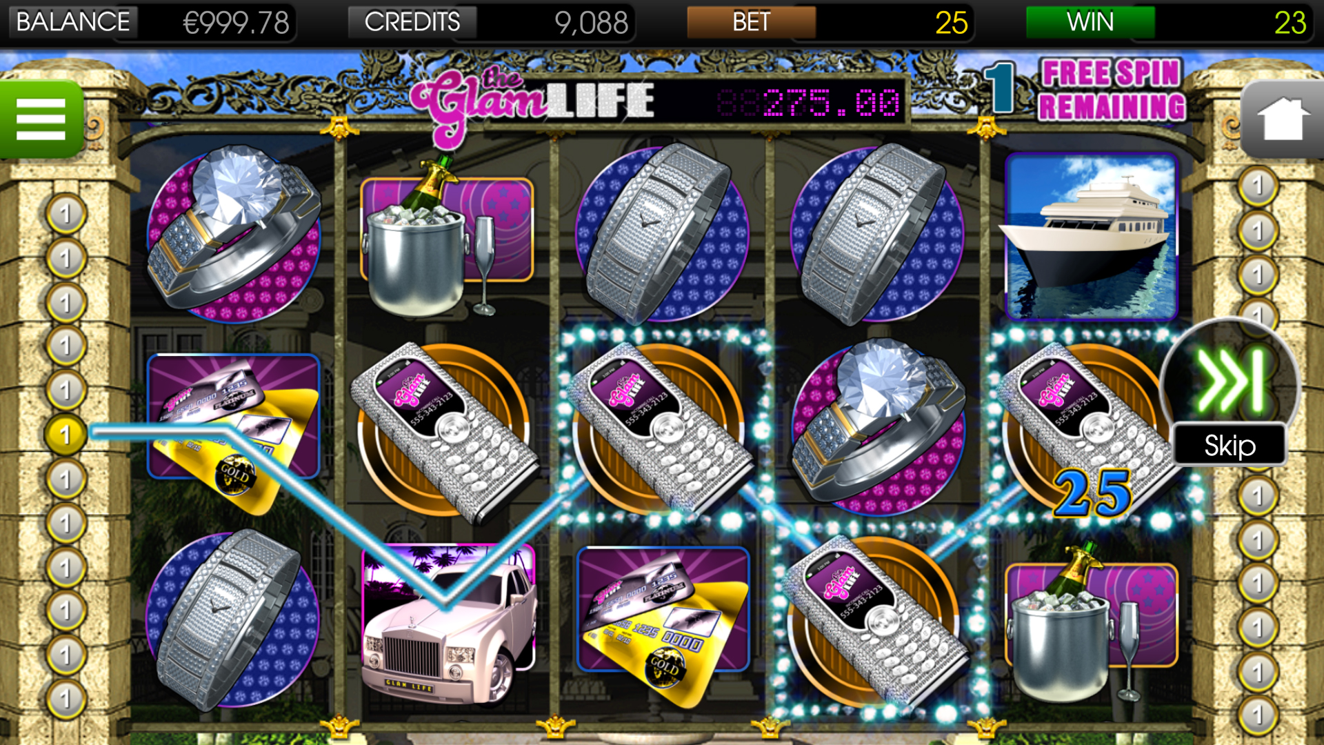 BetSoft The Glam Life Screenshot