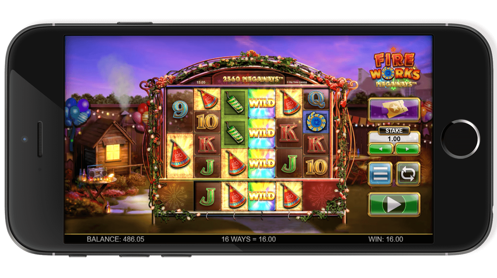 Fireworks Megaways Screenshot