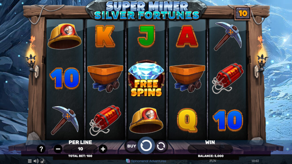 SP Super Miner Silver Fortunes Screenshot